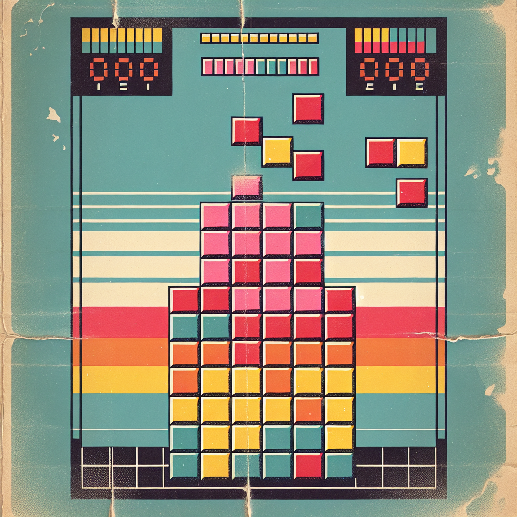 Tetris gameplay example